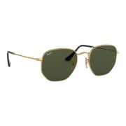 Hexagonale Metalen Zonnebril Ray-Ban , Yellow , Heren