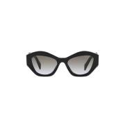 07Ys 1Ab0A7 Zonnebril Prada , Black , Dames