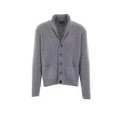 Kasjmier Zijde Grijs Cardigan Sweater Tom Ford , Gray , Heren