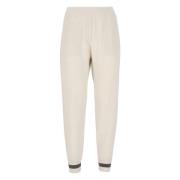 Ivoor Kasjmier Elastische Taille Broek Brunello Cucinelli , Beige , Da...