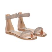 Stijlvolle Platte Sandalen voor Vrouwen Steve Madden , Pink , Dames