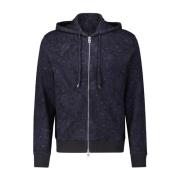 Hoodie met Paisley Patroon Etro , Blue , Heren