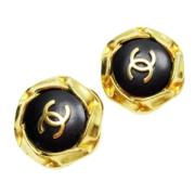 Pre-owned Metal chanel-jewelry Chanel Vintage , Black , Dames