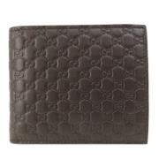 Pre-owned Leather wallets Gucci Vintage , Brown , Dames