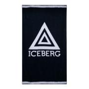 Heren Strandhanddoek Iceberg , Black , Heren