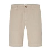 Beige Linnen Zomer Shorts Oscar Jacobson , Beige , Heren