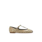 Leren balletflats Marcie Chloé , Beige , Dames