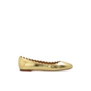 Leren balletflats Lauren Chloé , Yellow , Dames