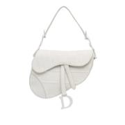 Pre-owned Leather dior-bags Dior Vintage , White , Dames