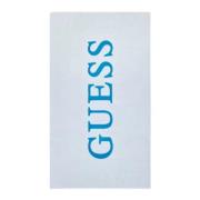 Jacquard Handdoek voor Volwassenen Guess , White , Unisex