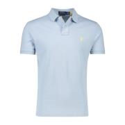 Lichtblauw poloshirt met korte mouw Ralph Lauren , Blue , Heren