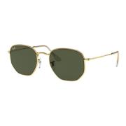 Hexagonale Metalen Zonnebril Ray-Ban , Yellow , Heren