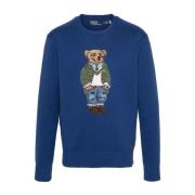 Blauwe Sweatshirt Ss24 Herenmode Ralph Lauren , Blue , Heren