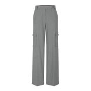 Cargo Broek Wide Fit Stijlvol Riani , Gray , Dames