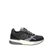 Zwarte Leren Sneakers Heren Alberto Guardiani , Black , Heren