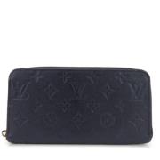 Pre-owned Leather wallets Louis Vuitton Vintage , Black , Dames