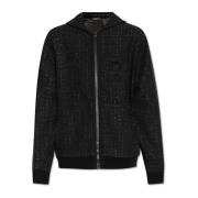 Tweed Sweatshirt Balmain , Black , Heren