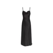 Zijden Jurk Alexander McQueen , Black , Dames