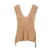 Zand Tanktop en Polo Akep , Beige , Dames