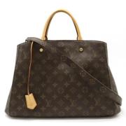 Pre-owned Canvas louis-vuitton-bags Louis Vuitton Vintage , Brown , Da...