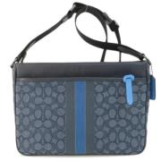 Pre-owned Canvas shoulder-bags Coach Pre-owned , Blue , Dames