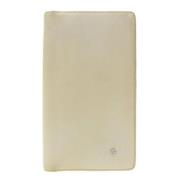 Pre-owned Leather wallets Chanel Vintage , Beige , Dames