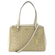 Pre-owned Canvas handbags Coach Pre-owned , Beige , Dames