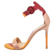 Pre-owned Satin sandals Gianvito Rossi Pre-owned , Multicolor , Dames