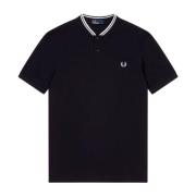 Bomberstijl Katoenen Poloshirt Fred Perry , Black , Heren