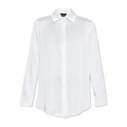 Satijnen overhemd Emporio Armani , White , Dames