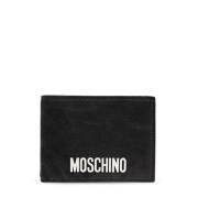 Portemonnee met logo Moschino , Black , Heren