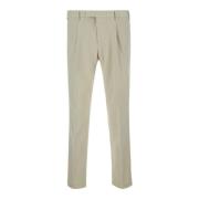 Beige Katoenen Broek Slim Fit PT Torino , Beige , Heren