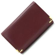 Pre-owned Leather wallets Cartier Vintage , Red , Dames