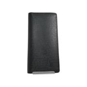 Pre-owned Leather wallets Louis Vuitton Vintage , Black , Dames