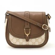 Pre-owned Leather gucci-bags Gucci Vintage , Beige , Dames