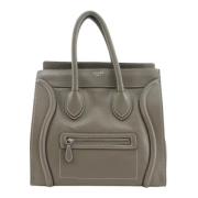 Pre-owned Leather celine-bags Celine Vintage , Gray , Dames