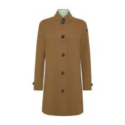 Modern Vierkant Design Jas RRD , Brown , Dames