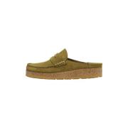 Naples Suède Leder Birkenstock , Green , Heren