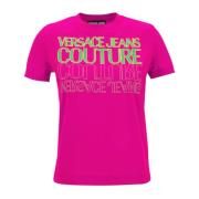 Stijlvolle T-shirts en Polos Versace Jeans Couture , Pink , Dames