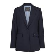 Elegant Mmleonora Miley Blazer Navy MOS Mosh , Blue , Dames