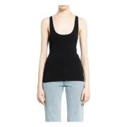 Zwarte Gebreide Tanktop TotêMe , Black , Dames