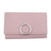 Pre-owned Leather key-holders Bvlgari Vintage , Pink , Unisex