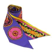 Pre-owned Silk scarves Hermès Vintage , Multicolor , Dames