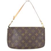 Pre-owned Canvas clutches Louis Vuitton Vintage , Brown , Dames