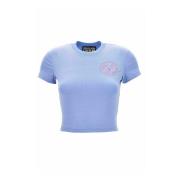 Stijlvolle T-shirts en Polos Versace Jeans Couture , Blue , Dames