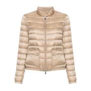 Zand Winterjassen Moncler , Beige , Dames