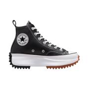 Zwarte Run Star Hike Hi Sneakers Converse , Black , Dames