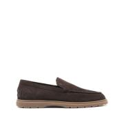 Platte Suède Instappers Tod's , Gray , Heren