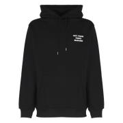 Zwarte Katoenen Hoodie Drole de Monsieur , Black , Heren