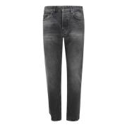 Zwarte Straight Leg High Waist Jeans Haikure , Black , Heren